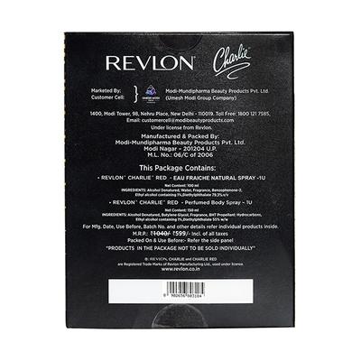Revlon Charlie Redeau Fraiche Natural Spray + Revlon Charlie Redperfumed Body Spray Combo Pack 250 Ml - Deodorants/Roll-Ons