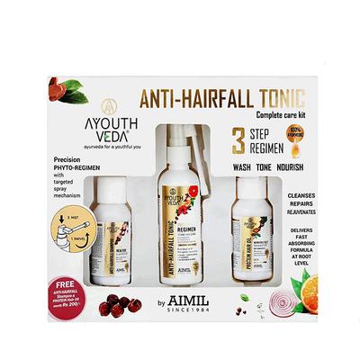 Ayouthveda Anti - Hairfall Tonic Complete Care Kit 100 ml - Hair Treatment