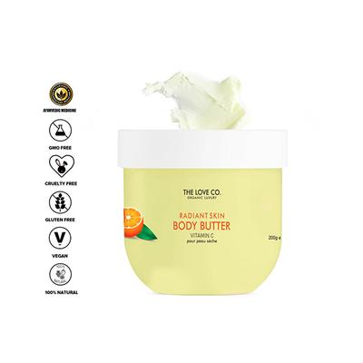 The Love Co. Radiant Skin Body Butter Cream 200 gm - Body Butter