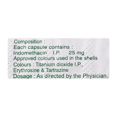 Indocap 25mg Capsule 10'S - Pain relief-Nsa