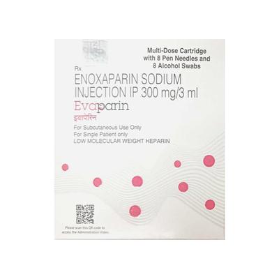 EVAPARIN (8 PEN NEEDLES+8 ALCOHOL SWABS) Injection 3ml - Blood Clot-Ant