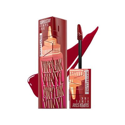 Maybelline New York Superstay Vinyl Ink - Longwear Shine Lip Color, Barbecue 4.2 gm - Liquid Lipsticks