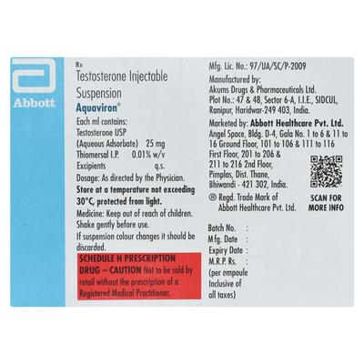Aquaviron Injection 1ml - Hormonal Therapy-And