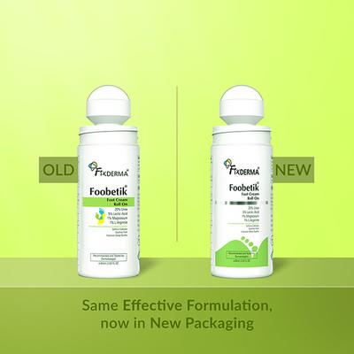 Fixderma Foobetik Foot Roll On For Dry & Cracked Heels Helps Repair and Moisturise Cracked Heels 60 ml - Foot Creams & Lotions