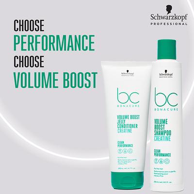 Schwarzkopf Professional Bonacure Volume Boost shampoo with Creatine for Fine Hair with Vegan Keratin 250 ml - Shampoos