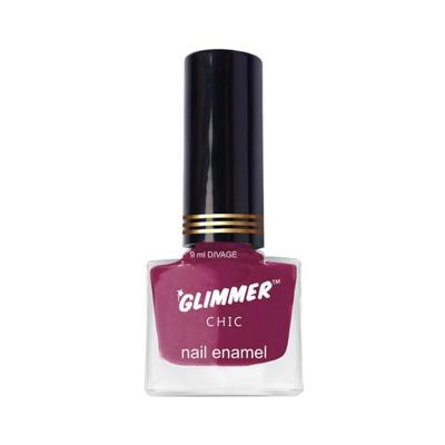 Glimmer Nail Enamel Burgundy 9 ml - Nail Polish
