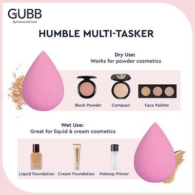 GUBB Beauty Blender - Light Pink 18 gm - Sponges & Applicators