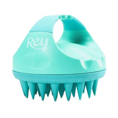 Rey Naturals Hair Scalp Massager Shampoo Green Brush 1's - Hair Brushes