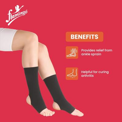 Flamingo Anklet - Black (OC - 2014) (M) - Knee/Ankle/Leg/Foot Supports