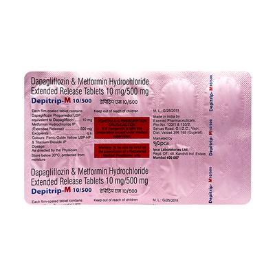 DEPITRIP M 10/500 Tablet 10's - Diabetes-Ant