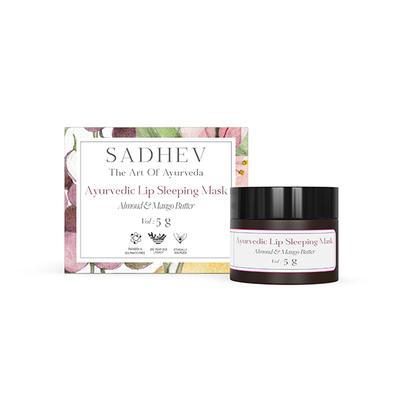 Sadhev Ayurvedic Lip Sleeping Mask with Almond and Mango Butter 5 gm - Lip Mask