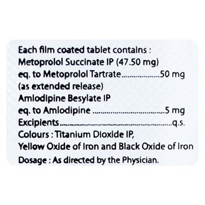 METOZEST XL 50 AM Tablet 10's - Hypertension-Bet