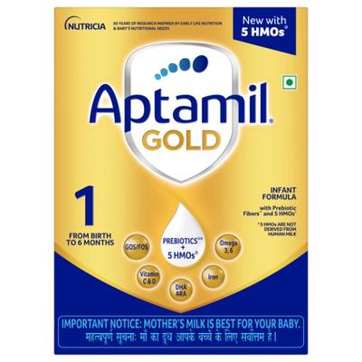Aptamil Gold Stage 1 (Upto 6 Months) Powder 400 gm (Refill Pack) - Baby And Infant Supplements