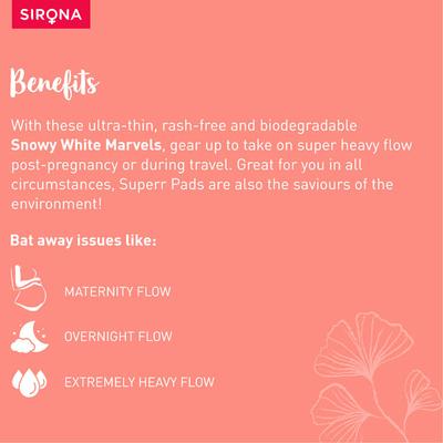Sirona Maternity Sanitary Pads- XXXL 8's - Sanitary Napkins