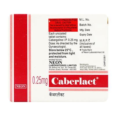 Caberlact 0.25mg Tablet 2'S - Parkinsonism-Apd