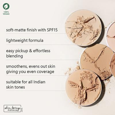 Plum Legit Matte Talc-Free Compact With SPF15 115P Pinched Blush 9 gm - Contour