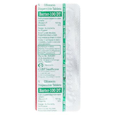 BACTER DT 100 Tablet 10's - Bacterial Infections-Qui