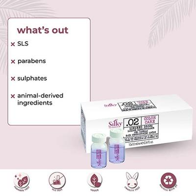 Silky Technobasics .02 Color Care Linseed Drops (10ml/10Pcs) 10's - Hair Treatment