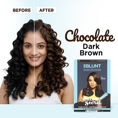 Bblunt Salon Secret High Shine Creme Hair Colour Chocolate Dark Brown 152 ml - Crème