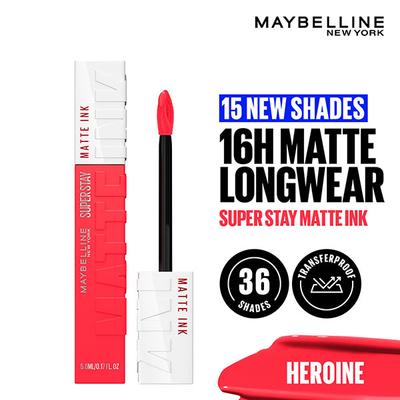 Maybelline New York Super Stay Matte Ink Liquid Lipstick, 25 Heroine 5 ml - Lipsticks