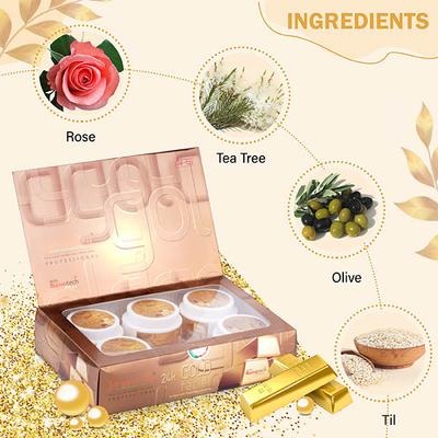 Aryanveda APS Gold Facial Kit With Rose & Olive for Glowing Skin 510 gm - Skin-Treatment