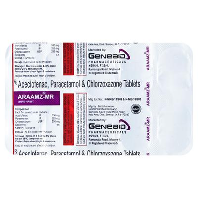 ARAAMZ MR Tablet 10's - Muscle Spasm-Mus
