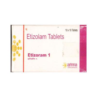 ETIZORAM 1 Tablet 10's - Anxiety-Anx