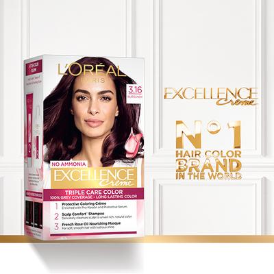 L'Oreal Paris Excellence Creme 316 Burgundy (72 ml + 100 gm) - Crème