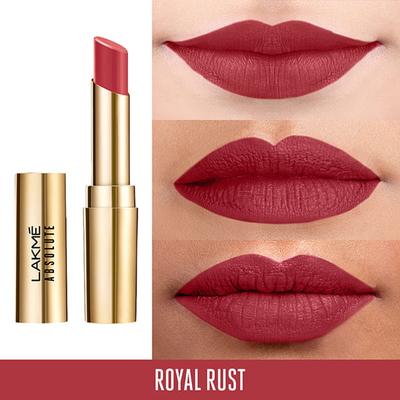 Lakme Absolute Matte Ultimate Lip Color With Argan Oil Royal Rust 3.4 Gm - Lipsticks
