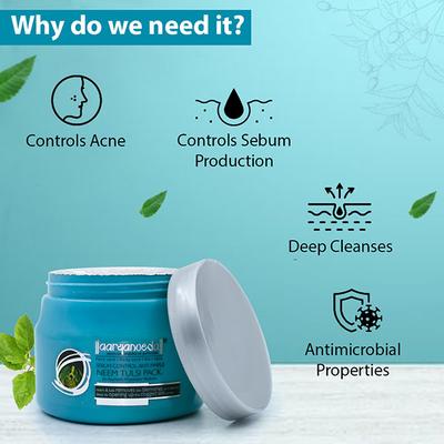 Aryanveda Face Pack - Neem & Tulsi 400 gm - Face Creams