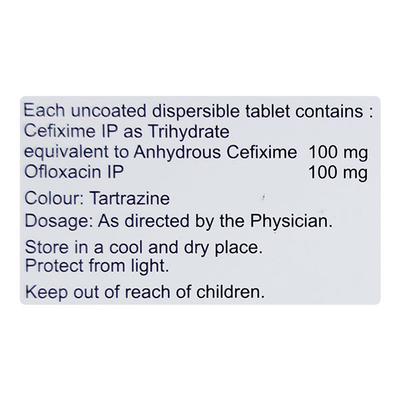 Cefolac O DT 100mg Tablet 10'S - Bacterial Infections-Cep