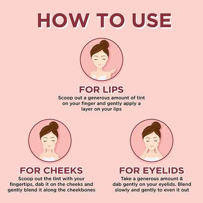 ENN Pout Lip And Cheek Tint With SPF 10 And Avocado Oil - Be Bliss 5 gm - Blush Brush