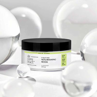 Deconstruct Scalp and Hair Nourishing Mask 0.1 Percent Biotin + 0.5 Percent Vitamin F + 2 Percent Shea Butter 200 gm - Hair Masks & Packs