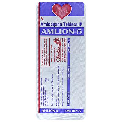 AMLION 5mg Tablet 10's - Hypertension-Cal