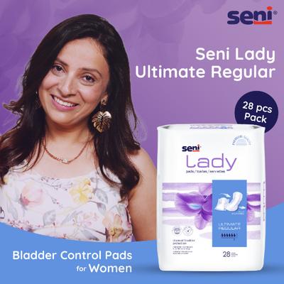 Seni Lady Ultimate Regular Bladder Control Pads (XXXL) 28's - Sanitary Napkins