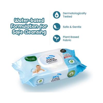 Mother Sparsh 98% Water Based Wipes Mildly Scented 60's - Diapers & Wipes