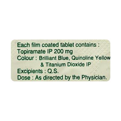 Topaz 200mg Tablet 10'S - Epilepsy/Convulsion-Ant