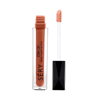 Sery Stay On Matte Liquid Lipstick Sand Nude, Brown (LSO - 04) 5 ml - Liquid Lipsticks