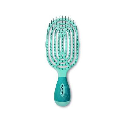 NuWay 4HAIR U.S. Patented Detangler Hair Brush for Men & Women - Teal - Detangling TravelC 1s 1's - Hair Brushes