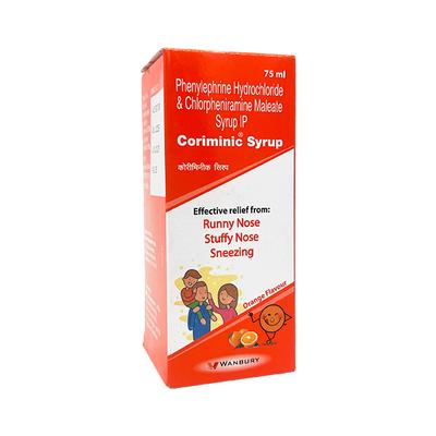 CORIMINIC ORANGE FLAVOUR Syrup 75ml - Cough And Cold-Cou