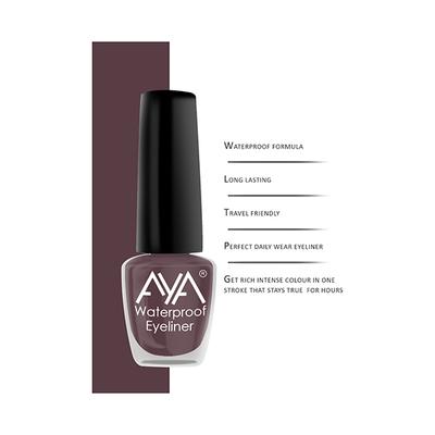 Aya 24 Hrs Long Lasting & Waterproof Eyeliner - Matte Brown 5 ml - Eyeliners