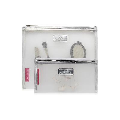 Colorbar Mesh Pouch - (Set Of Two) 1's - Makeup Bags & Cases