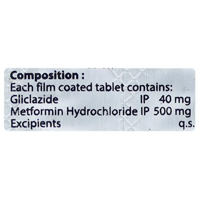 GLICLAVAC M 40 Tablet 10's - Diabetes-Ant