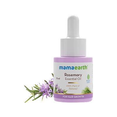Mamaearth Rosemary Essential Oil for Hair Growth, 100 Percent Pure and Natural 15 ml - Essential Oils