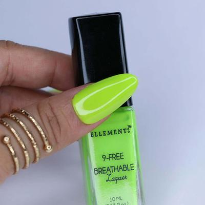 Ellement Co. Vegan Nail Lacquer - Green Apple Soda, 10ml - Nail Polish