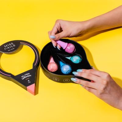 Miss Nails Ice Cream Collection Candy Coat 10ml each 4's - Nail Polish