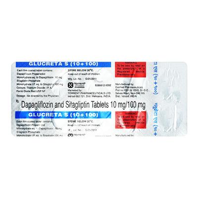 GLUCRETA S 10+100mg Tablet 10's - Diabetes-Ant