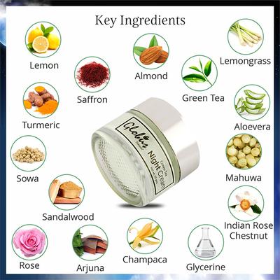 Globus Naturals Green Tea Moisturizing & Soothing Night Cream 50 gm - Night Cream