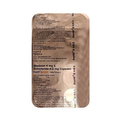 RAPILIF D 4/0.5 Capsule 10's - Bladder And Prostate Disorders-Dru