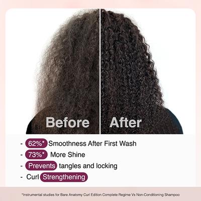 Bare Anatomy Curl Defining Shampoo Curl Retention & 2X Frizz Protection For 48 Hours 250 ml - Shampoos